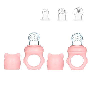 Set 2 suzete pentru fructe, 3 luni+, diverse culori, silicon+PP